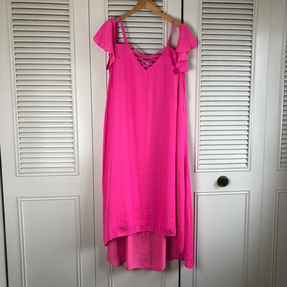 **CLOSING BUY ONE GET ONE** Jennifer Lopez Off Shoulder Strappy Front High/low